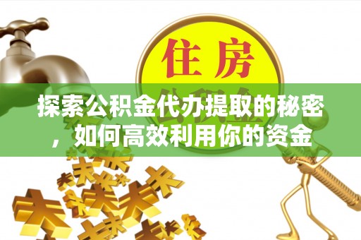 南岳探索公积金代办提取的秘密，如何高效利用你的资金