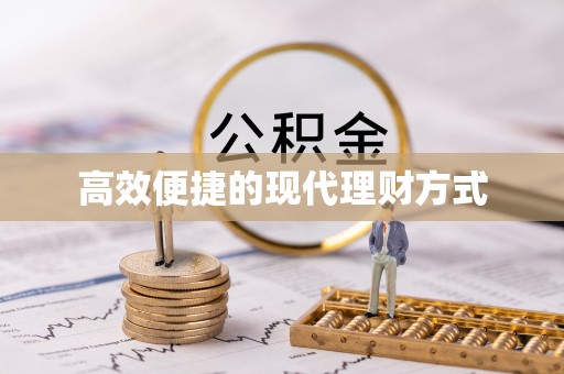 南岳高效便捷的现代理财方式